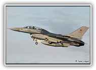 F-16BM BAF FB10 on 16 January 2008